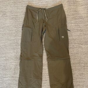 Mountain Hardwear Women's Convertible Hiking Pants, Size 8 - Khaki